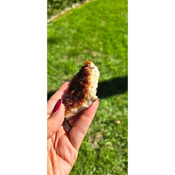 Citrine Crystal Druzy - Picture 4 of 4